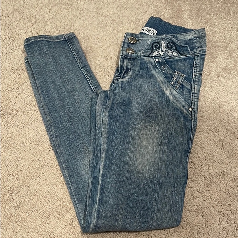 Silver Diva Blue Denim Jeans
